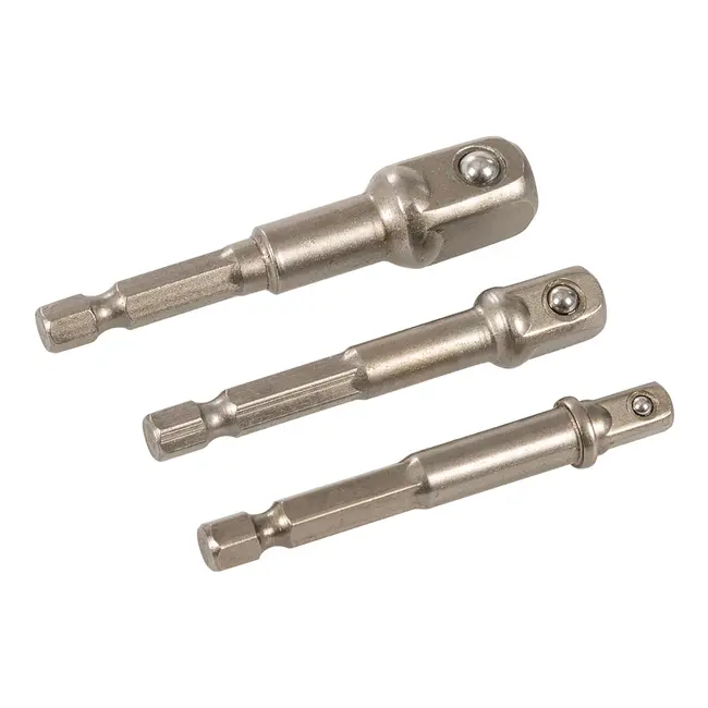 Silverline Dop aandrijf set - 1/4", 3/8" en 1/2" - 3 delig