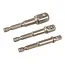 Silverline Dop aandrijf set - 1/4", 3/8" en 1/2" - 3 delig