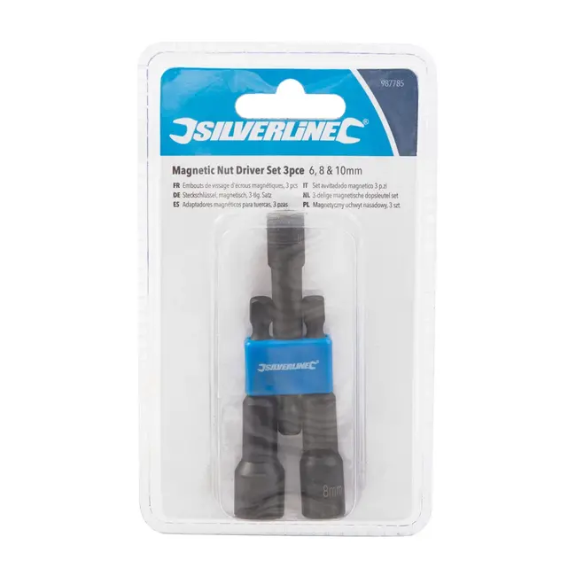 Silverline Magnetische dopsleutel set - 6, 8 en 10 mm - 3 delig