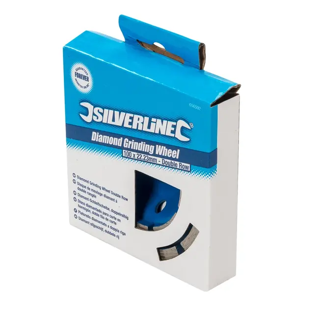Silverline Diamant slijpschijf - 100 x 22,23 mm - dubbele rij