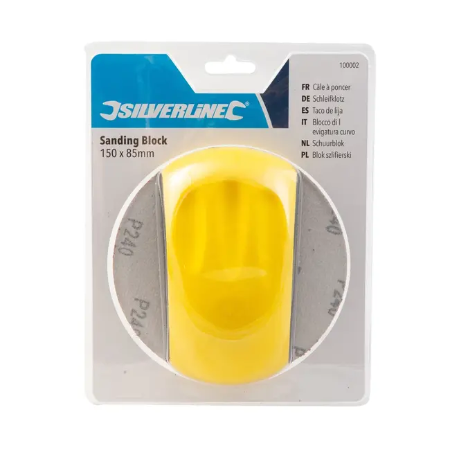 Silverline Schuurblok 150 x 85 mm