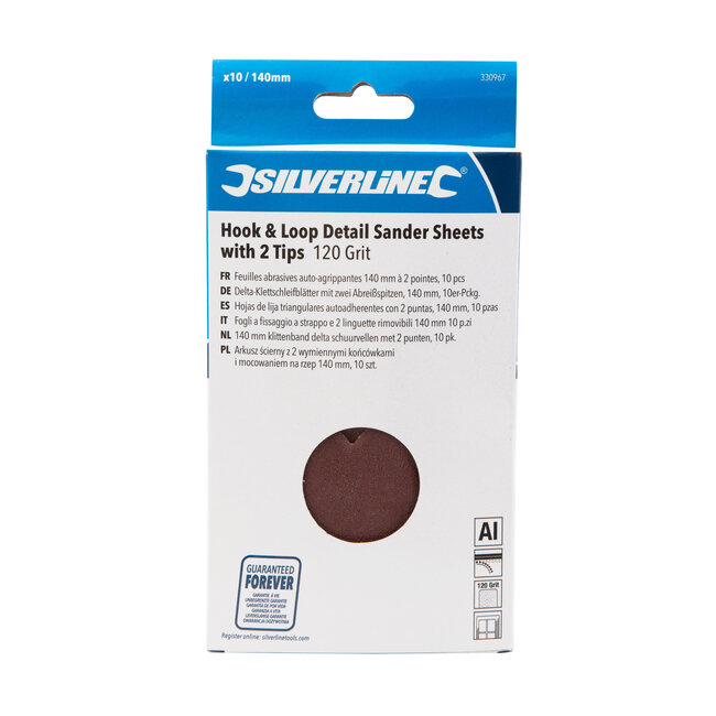 Silverline Schuurvellen voor Mouse - korrel 120 - klittenband - 10 stuks