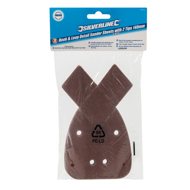 Silverline Schuurvellen voor Mouse - korrel 80 - klittenband - 10 stuks