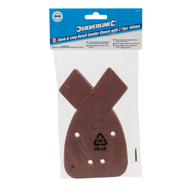 Silverline Schuurvellen voor Mouse - korrel 60 - klittenband - 10 stuks