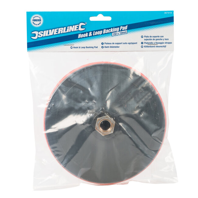 Silverline Klittenband steunschijf 150 x 10 mm