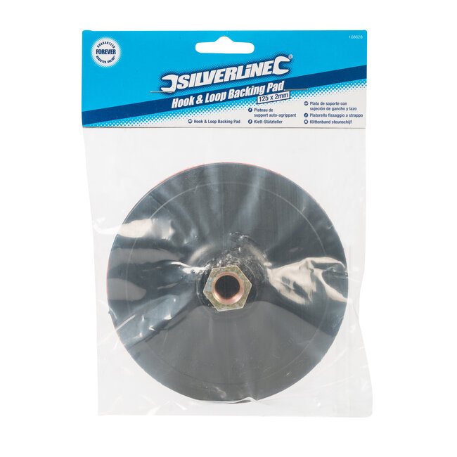 Silverline Klittenband steunschijf 125 x 2 mm