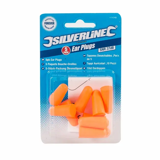 Silverline Oordoppen - SNR 34 dB - 5 paar