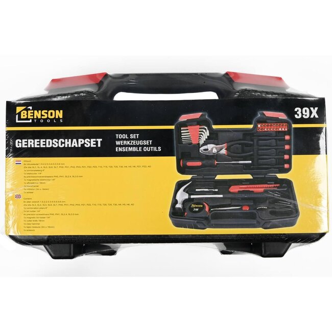 Benson Gereedschapset in koffer - 39 delig