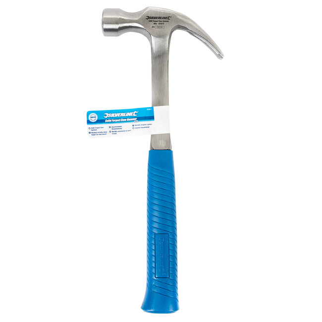 Silverline Gesmede klauwhamer - 567 gram kop
