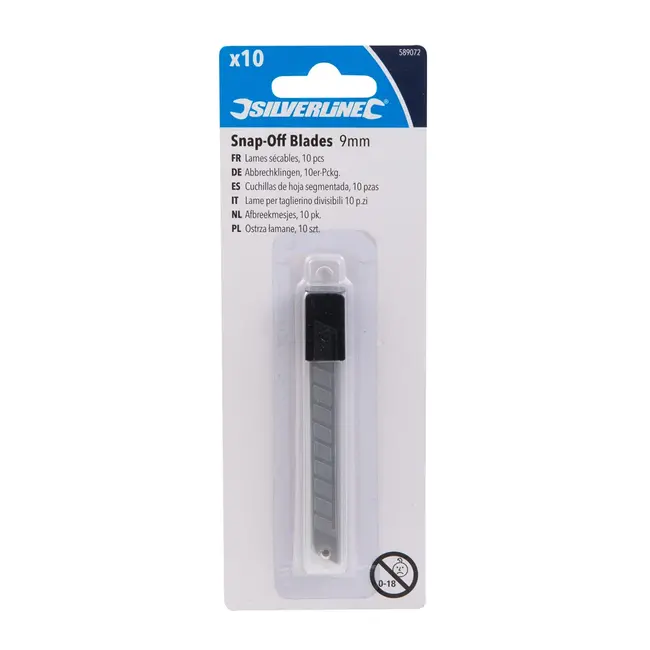 Silverline Afbreekmesjes 9 mm - 10 stuks