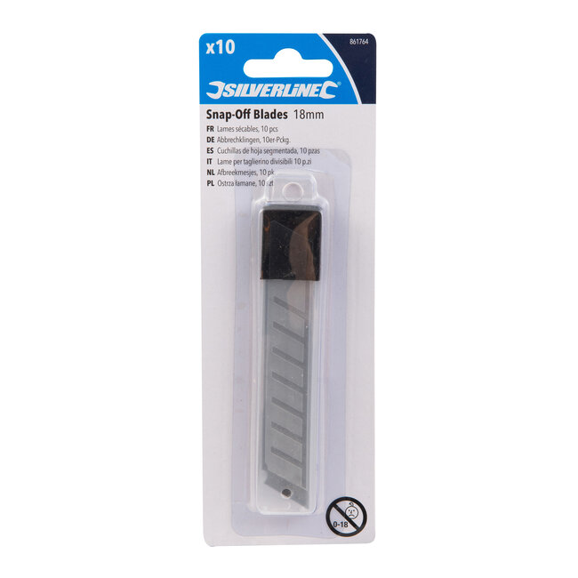 Silverline Afbreekmesjes 18 mm - 10 stuks