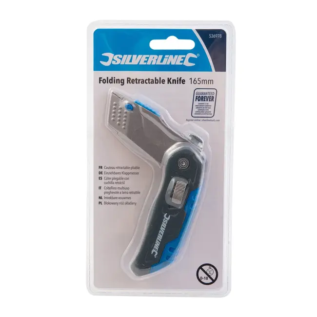 Silverline Intrekbare vouwmes 165 mm