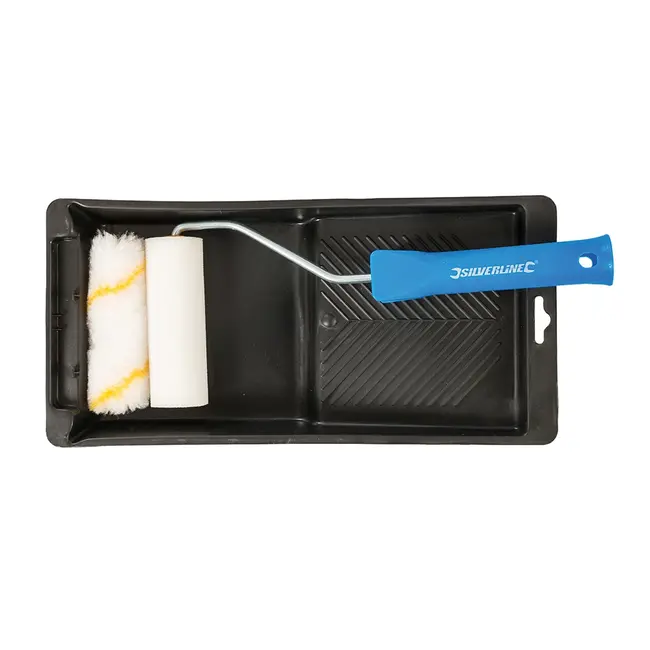 Silverline Mini roller en tray set - 100 mm