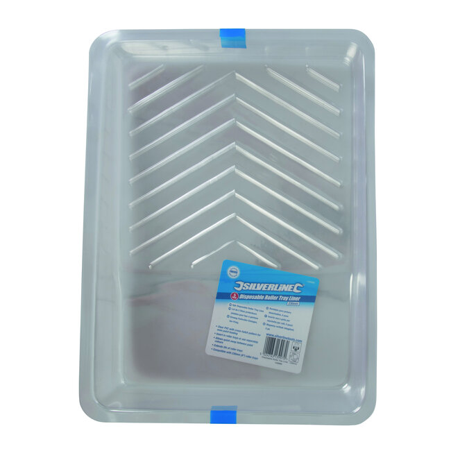 Silverline Verfbak inlegplaat 230 mm - wegwerp - 5 stuks