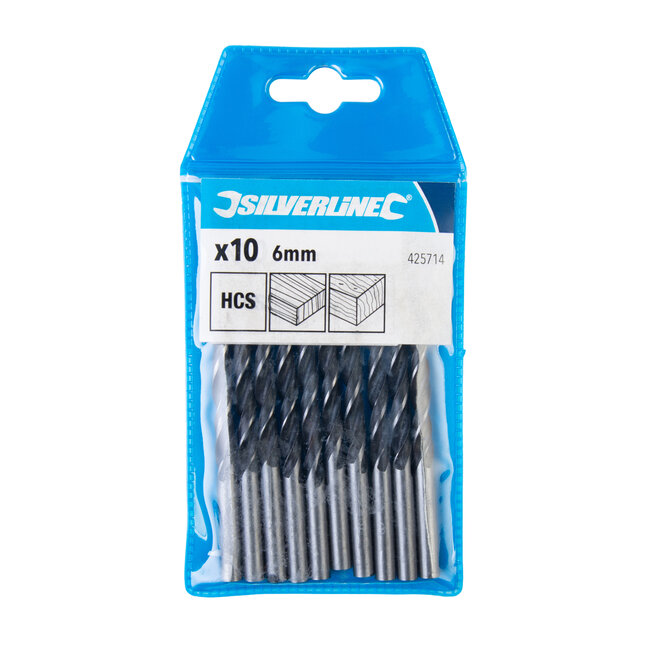 Silverline Houtboor - 6 mm - 10 stuks