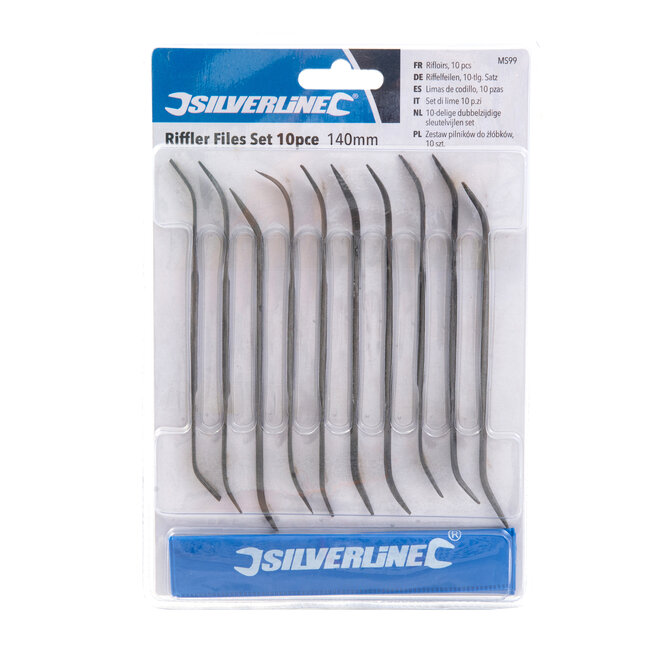 Silverline Sleutelvijlen set - Dubbelzijdig - 10 delig