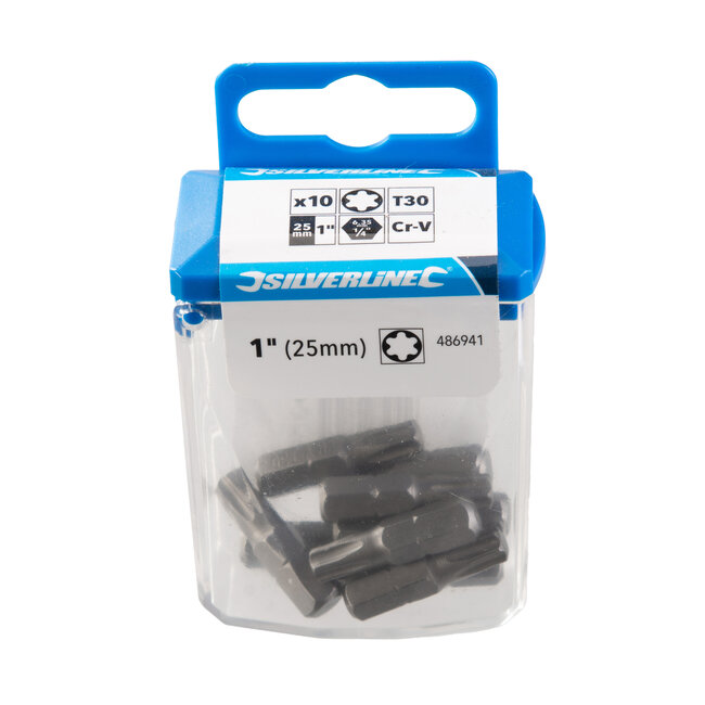 Silverline Schroefbits torx T30 - 10 stuks