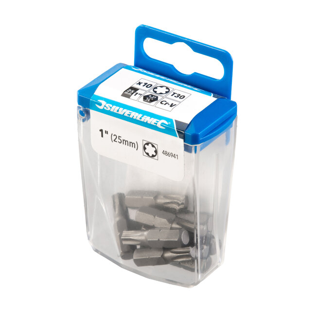 Silverline Schroefbits torx T30 - 10 stuks