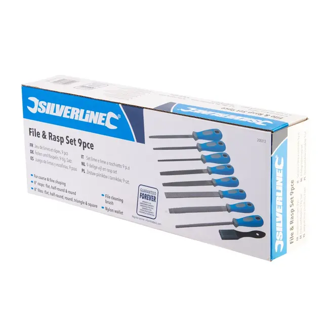 Silverline 9 delige vijl en rasp set
