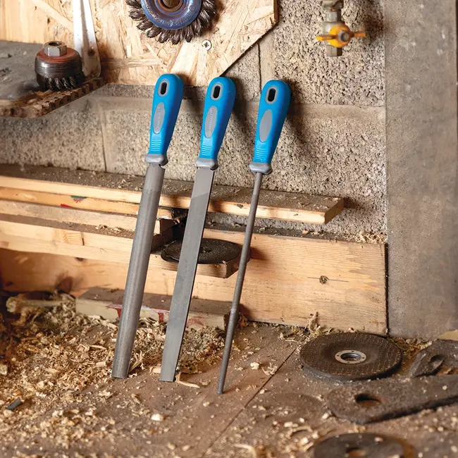 Silverline 3 delige vijlen set halfzoet, 250 mm