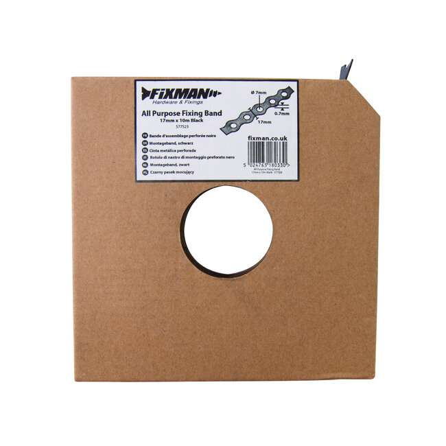 Fixman Zwart montageband 17 mm x 10 meter