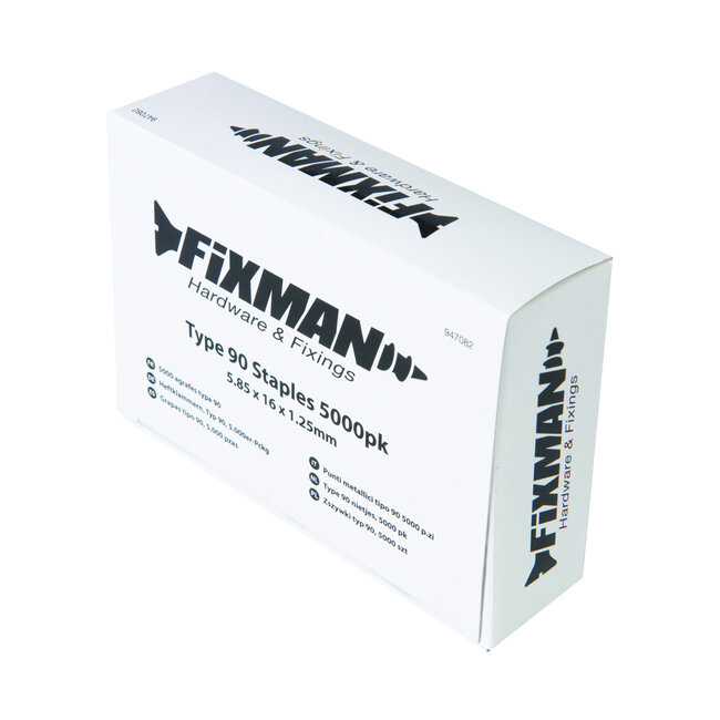 Fixman Type 90 nietjes - 16 mm - 5000 stuks