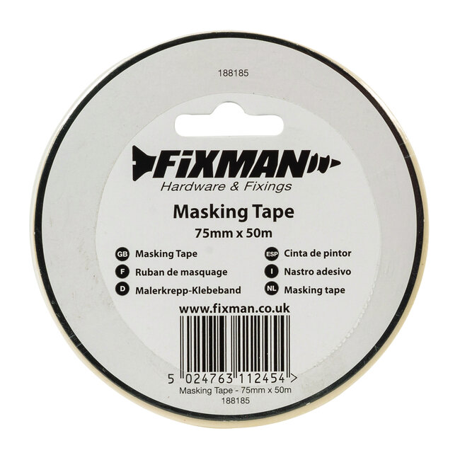 Fixman Afplaktape 75 mm x 50 meter