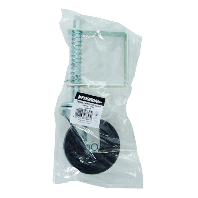 Fixman Hek zwenkwiel onder veerdruk 100 mm, 57 kg