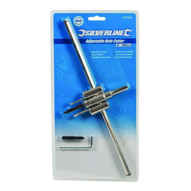 Silverline Verstelbare gatensnijder 40 - 300 mm