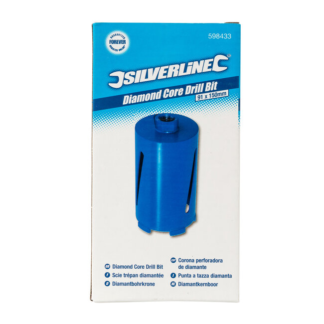 Silverline Diamant kernboor 91 x 150 mm
