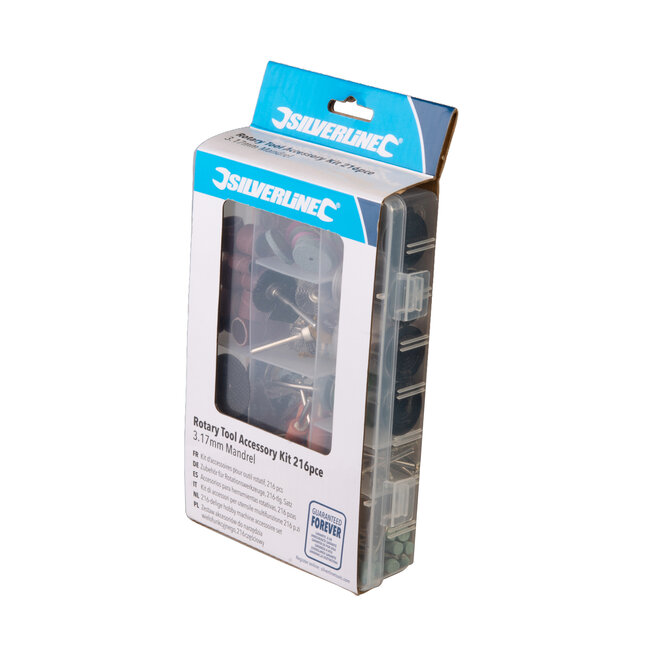 Silverline Roterende mulitool accessoire set 216 delig