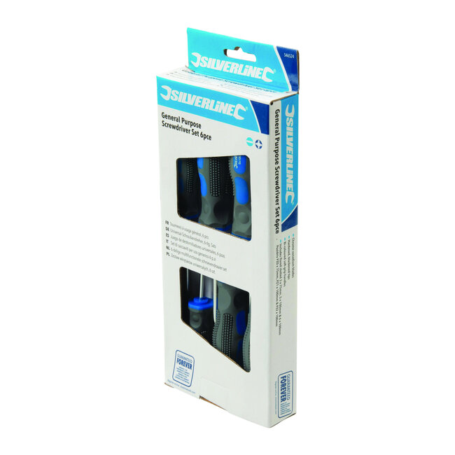 Silverline 6 delige multifunctionele schroevendraaier set