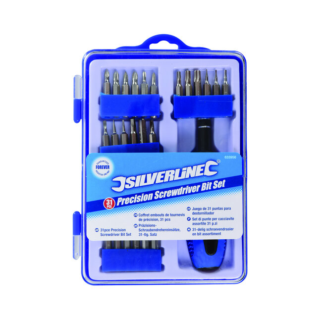 Silverline 31 delig schroevendraaier en bit assortiment