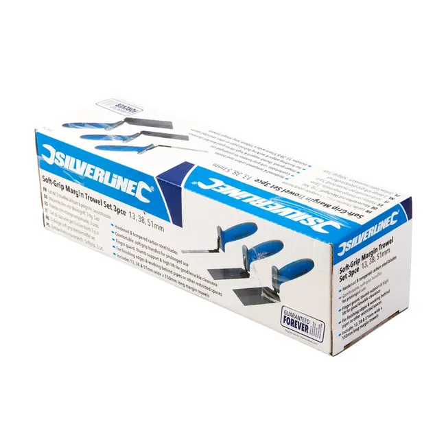 Silverline 3 delige soft-grip pleistertroffelset