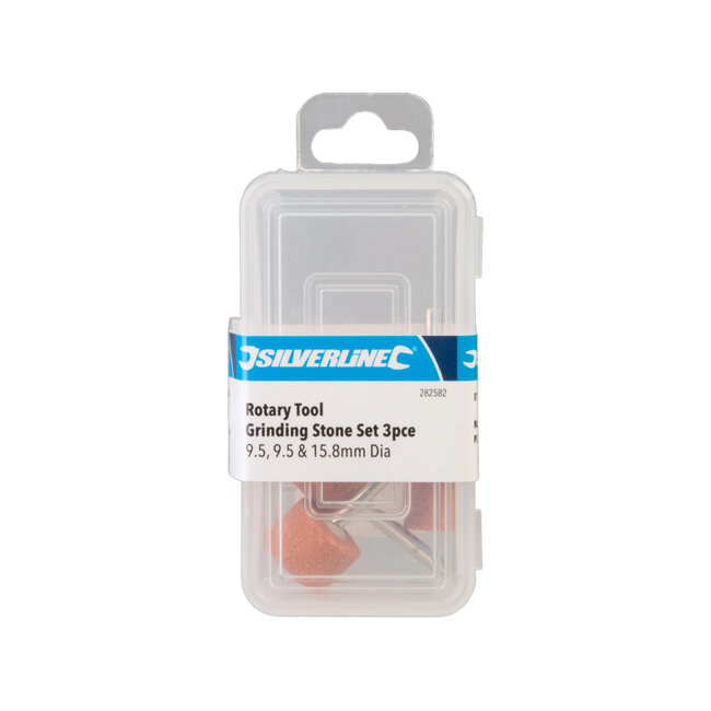 Silverline 3 delige slijpstenen set 9,5, 9,5 en 15,8 mm dia.