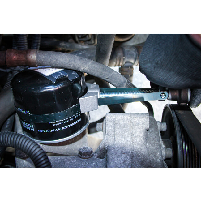 BGS Oliefilter bandsleutel verenbandstaal gietaluminium, Ø 110 - 155 mm