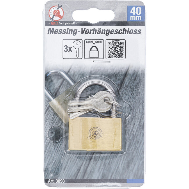 BGS Hangslot messing 40 mm