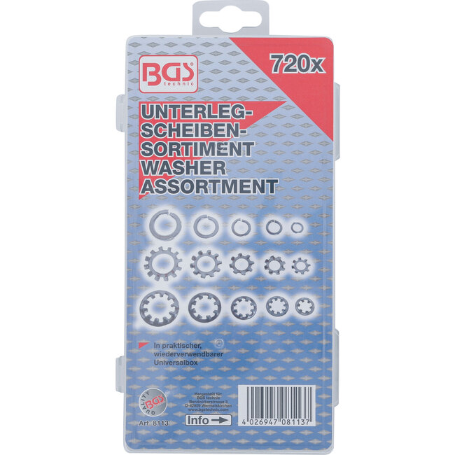 BGS Assortiment vulringen 720 delig