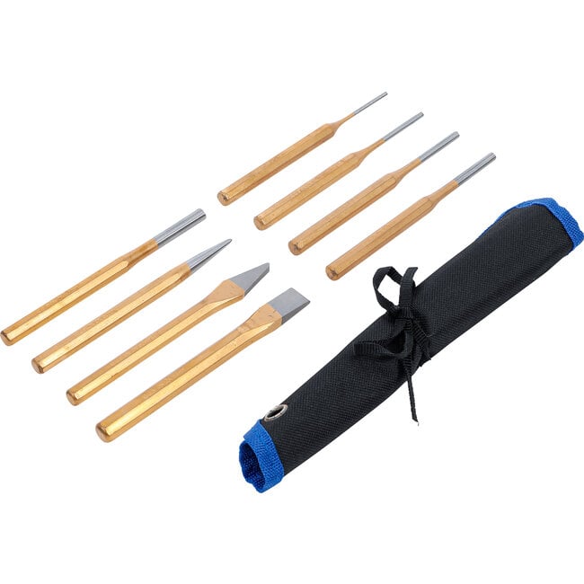 BGS Pendrijverset 150 mm incl. beitel + centerpunt, 8 delig