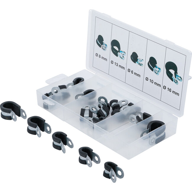 BGS Assortiment sok slangklemmen Ø 6 - 16 mm 18 delig