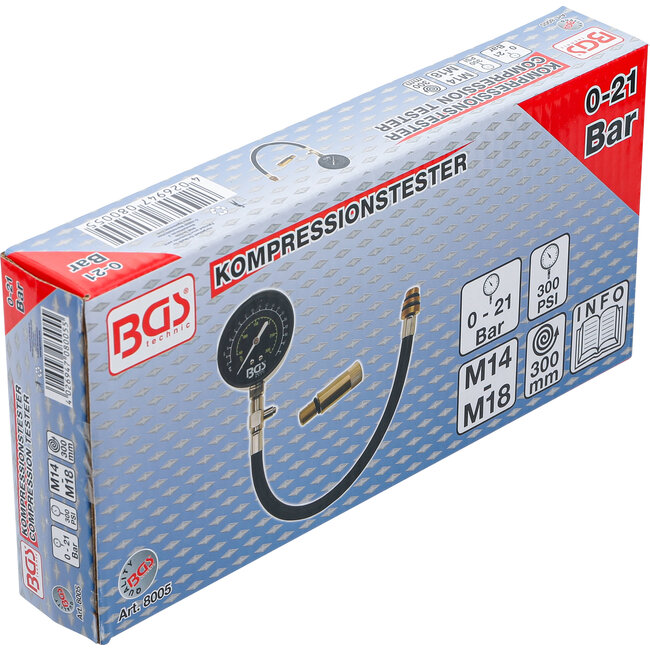 BGS Compressiemeter Benzine Motoren M14 + M18
