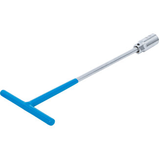 BGS technic Bougiesleutel met T-greep, kogelscharnier 21 mm