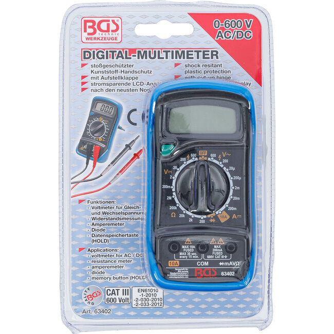 BGS Digitale multimeter 3,5 cijferig