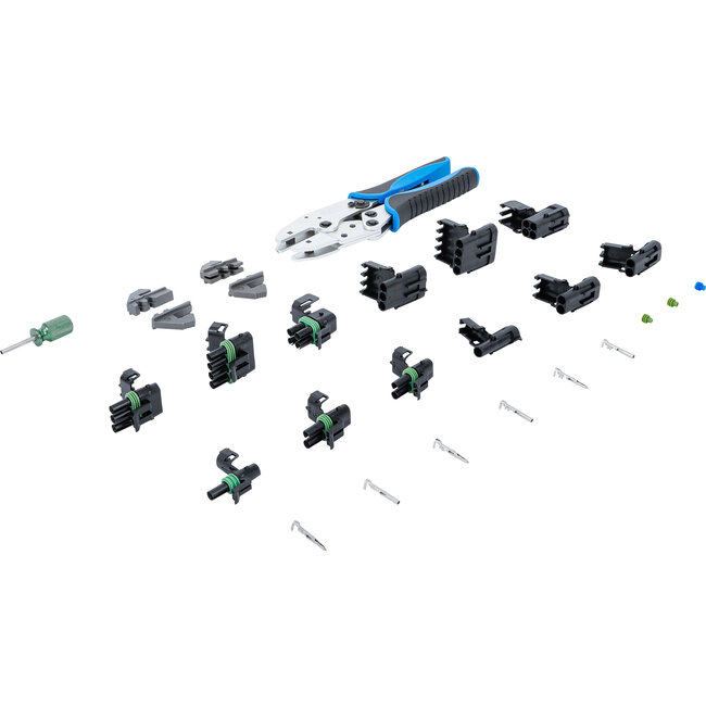 BGS Krimptangset met waterdichte steekverbinders 220 delig