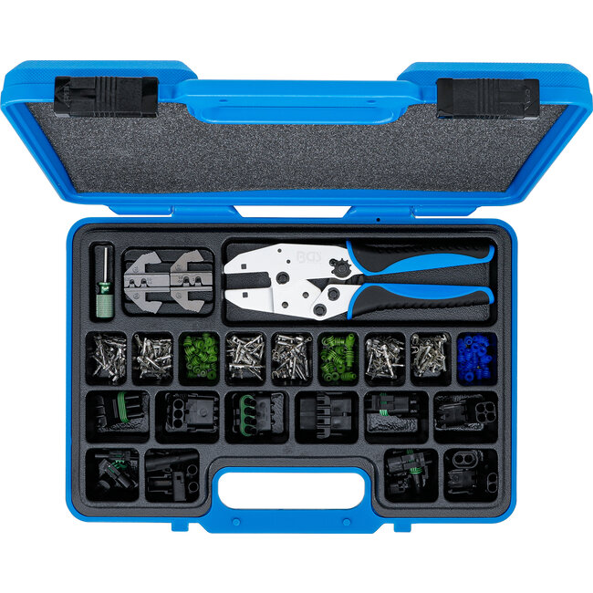 BGS Krimptangset met waterdichte steekverbinders 220 delig