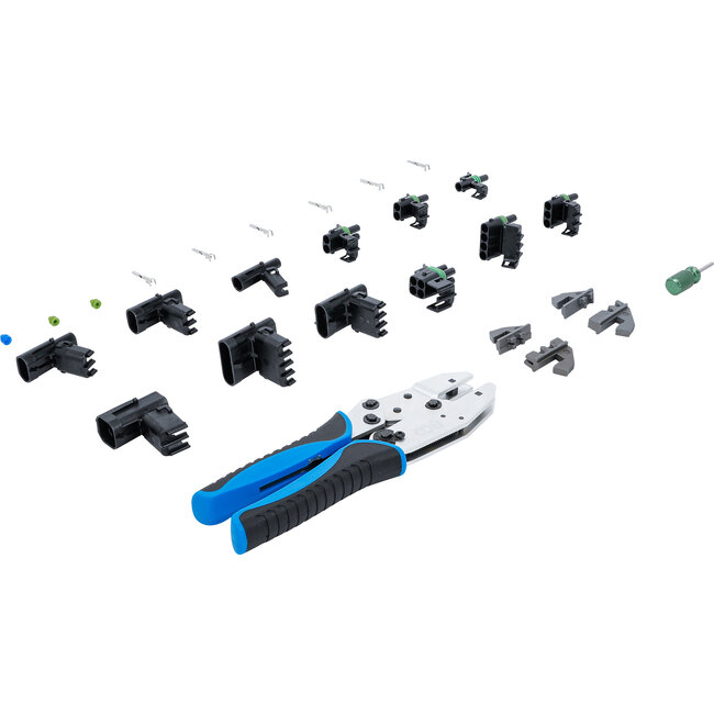 BGS Krimptangset met waterdichte steekverbinders 220 delig