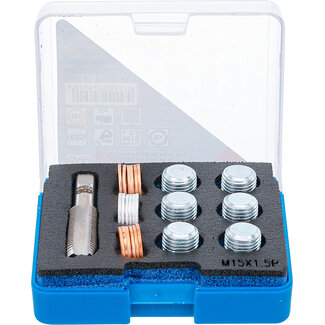 BGS technic Reparatieset voor olieaftap schroefdraad M15 x 1,5 mm