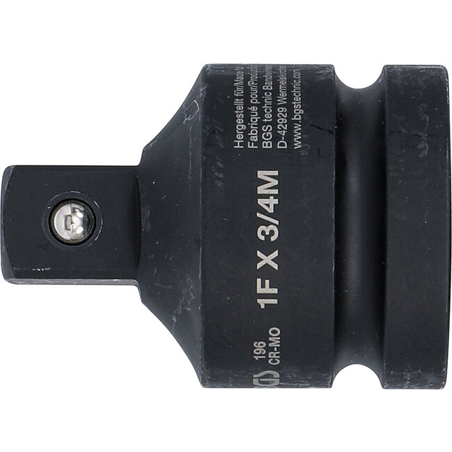 BGS Kracht dopsleuteladapter 1" - buitenvierkant 3/4"
