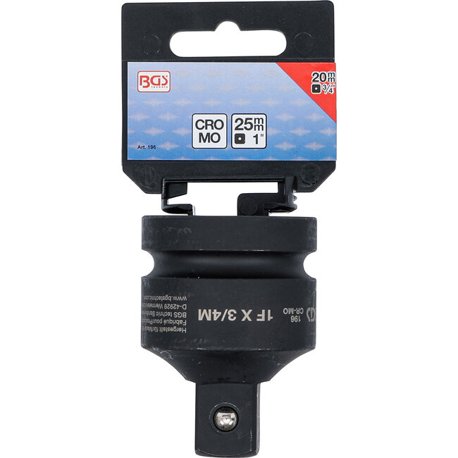 BGS Kracht dopsleuteladapter 1" - buitenvierkant 3/4"