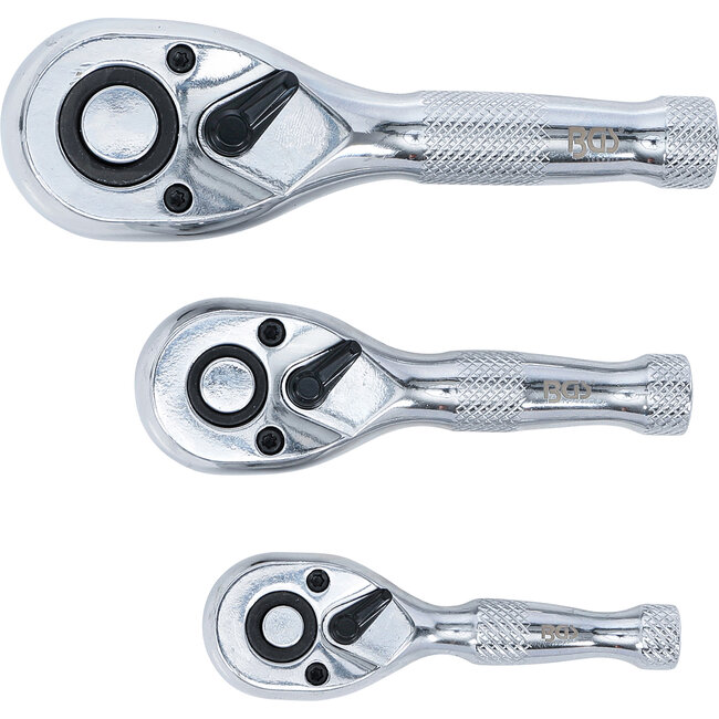 BGS Mini ratelsleutelset 1/4", 3/8" en 1/2", 3 delig